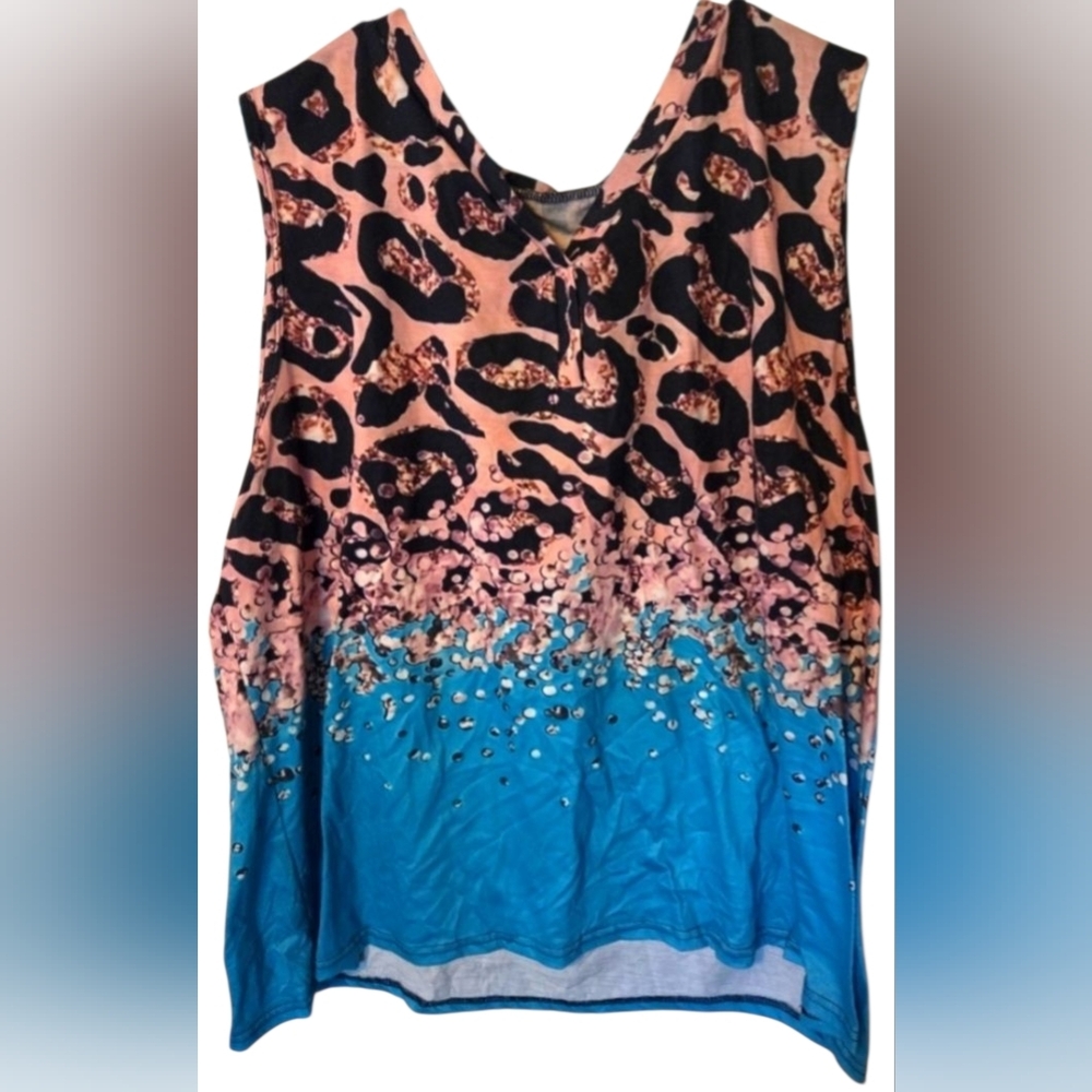 Stylish Leopard Print Sleeveless Top